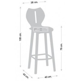 Taburete hostelería Escandinavo