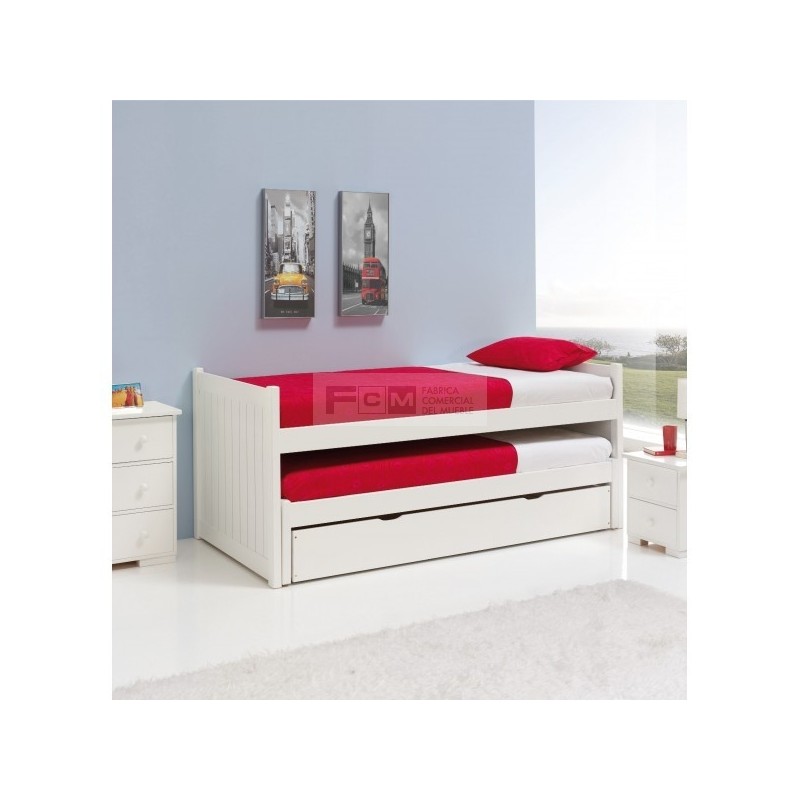 Cama nido Volga 90x200 de pino macizo