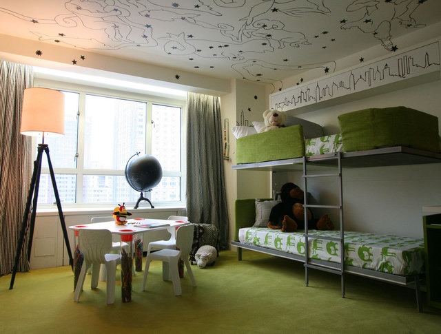 Literas metálicas: decoración de un dormitorio infantil
